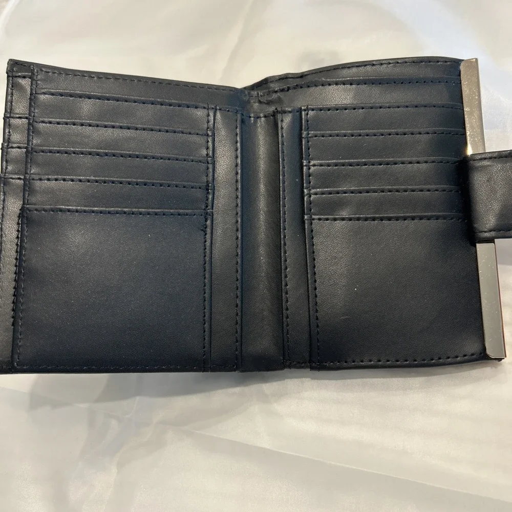 Buxton Heiress Black Double Cardex Wallet‎ Coin Purse